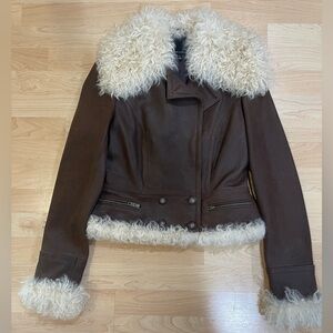 Genuine Leather and Wool jacket